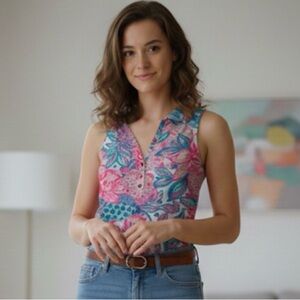 Floral Sleeveless Top